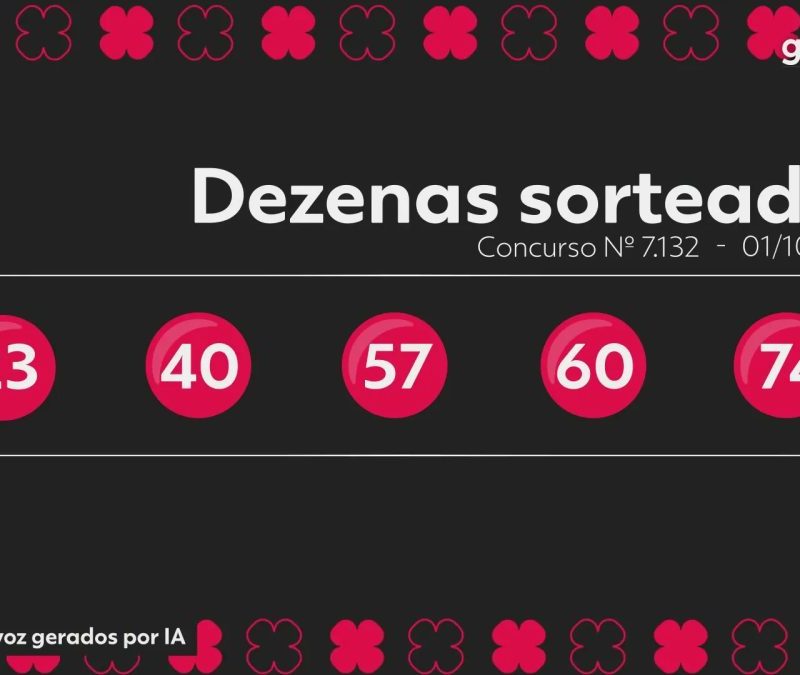 Resultado da Quina 7132: prêmio acumula e vai a R$ 16 milhões