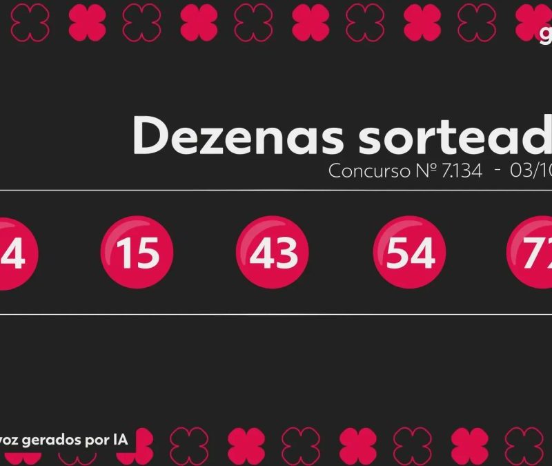 Quina 7134: veja os números sorteados e prêmio acumulado