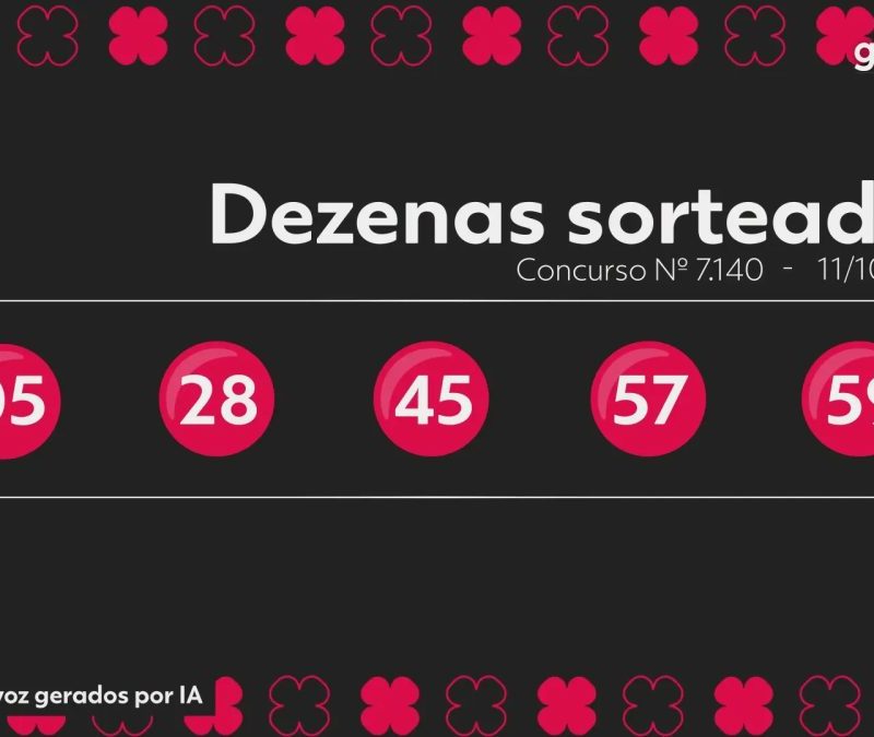 Resultado da Quina 7140: prêmio acumula e vai a R$ 34 milhões