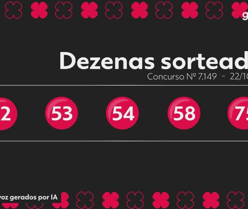 Quina concurso 7149: veja dezenas sorteadas e prêmio acumulado