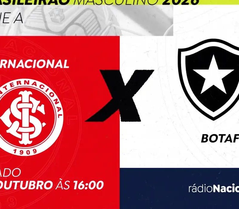 Rádio Nacional transmite Internacional x Botafogo ao vivo neste sábado