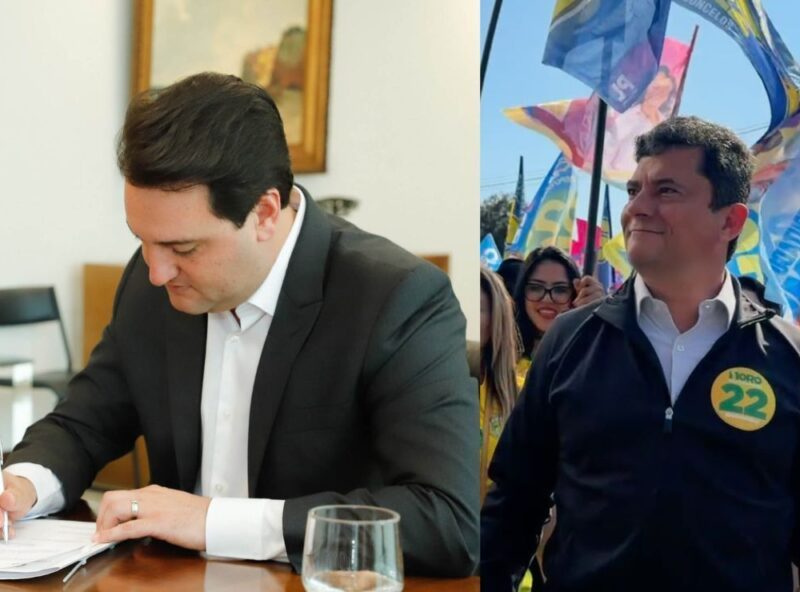 Ratinho Junior assina decreto de transição para o governo de Sergio Moro