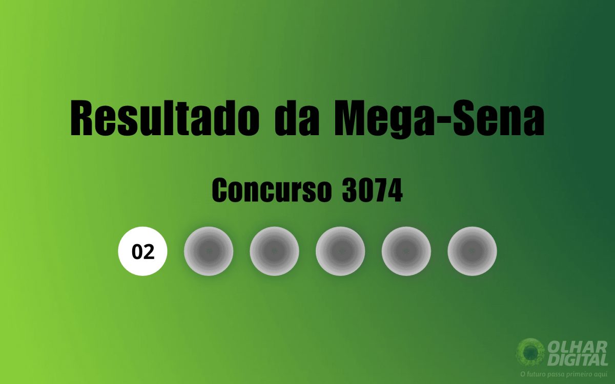 Resultado da Mega-Sena de hoje: veja números e ganhadores do concurso 3074 (sábado, 24/10)