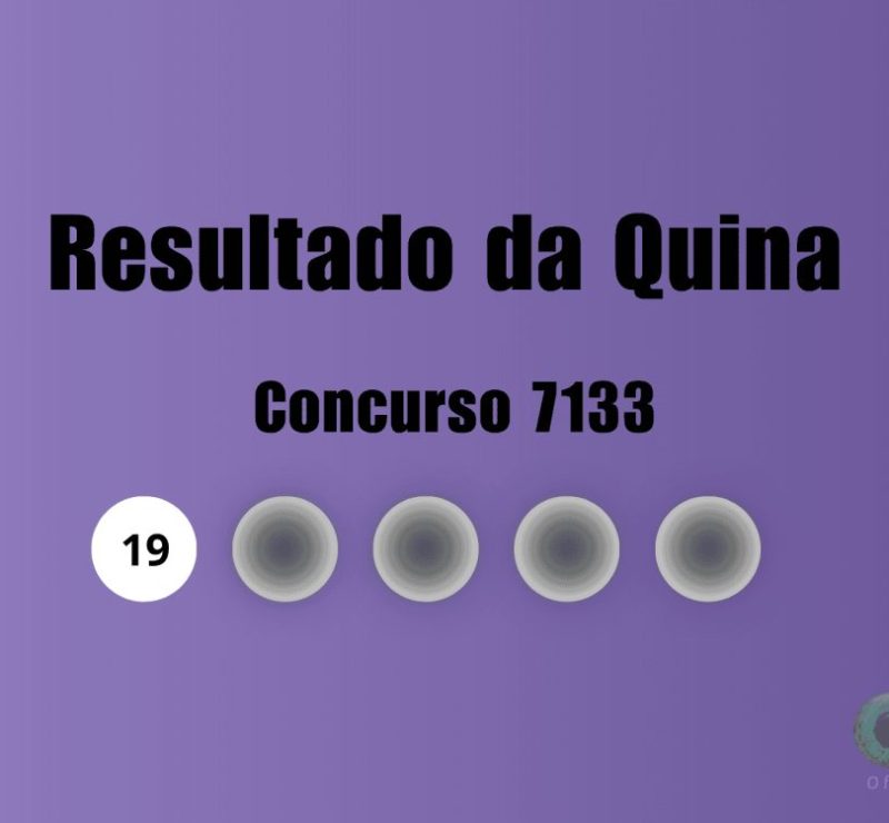 Resultado da Quina 7133: veja os números sorteados nesta sexta-feira