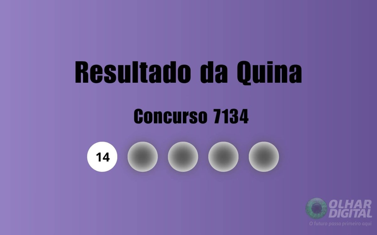 Resultado da Quina de hoje: veja números e ganhadores do concurso 7134 (sábado, 03/10)