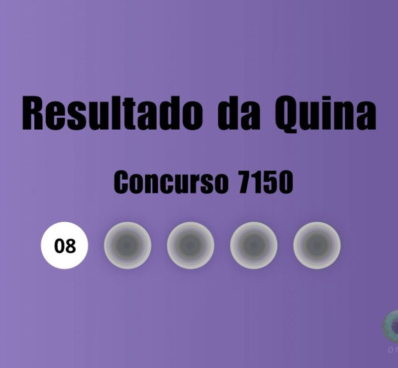Quina concurso 7150: veja as dezenas e o prêmio de hoje