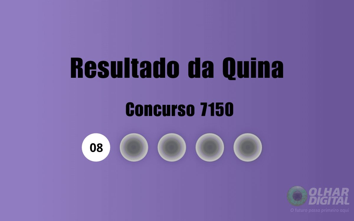 Resultado da Quina de hoje: veja números e ganhadores do concurso 7150 (sexta, 23/10)