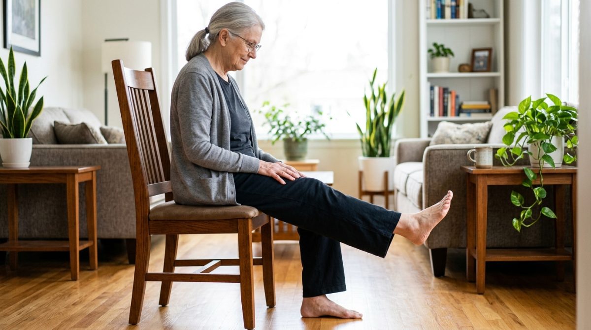 Sem sair da cadeira, mover os pés para a frente e para trás ajuda a trabalhar os tornozelos: como funciona o exercício indicado pelo NHS
