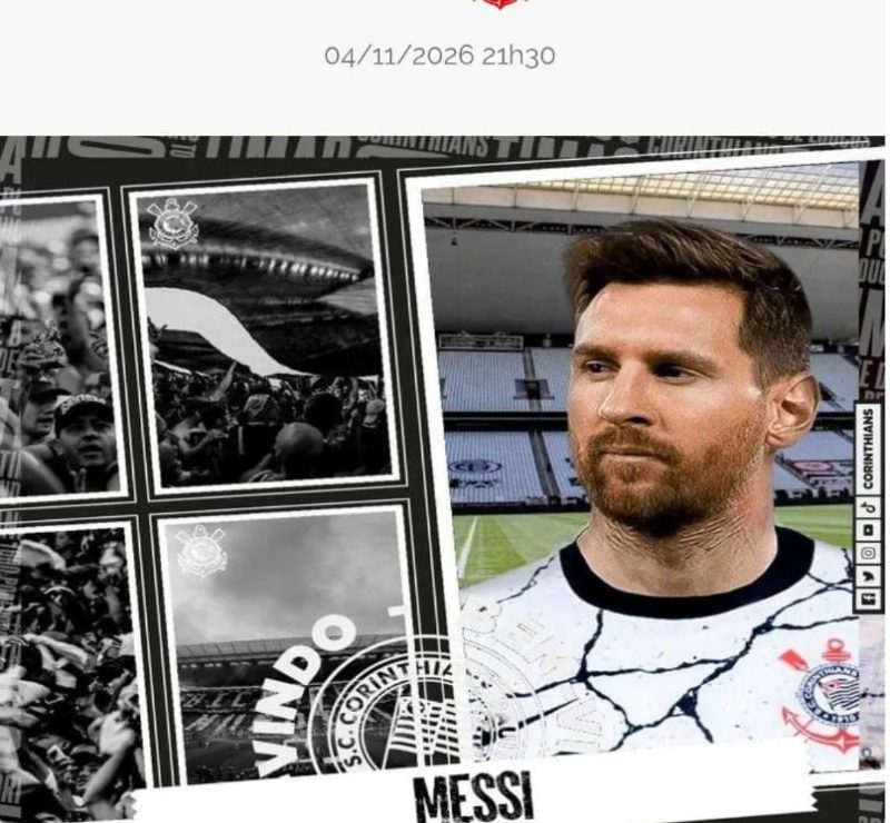 Site do corinthians é hackeado e “anuncia” contratação de messi