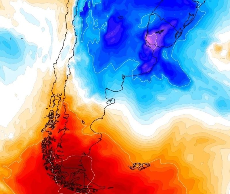 Tempo invertido na América do Sul causa frio no Sul do Brasil