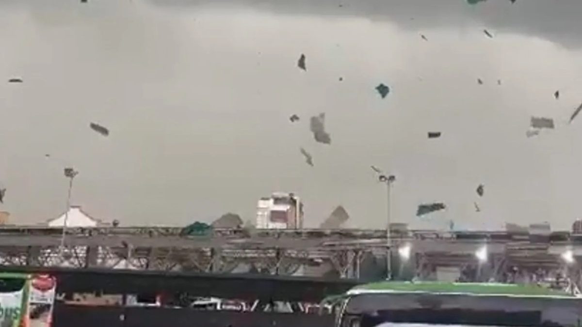 Tornado e granizada histórica provocam caos na capital do Chile