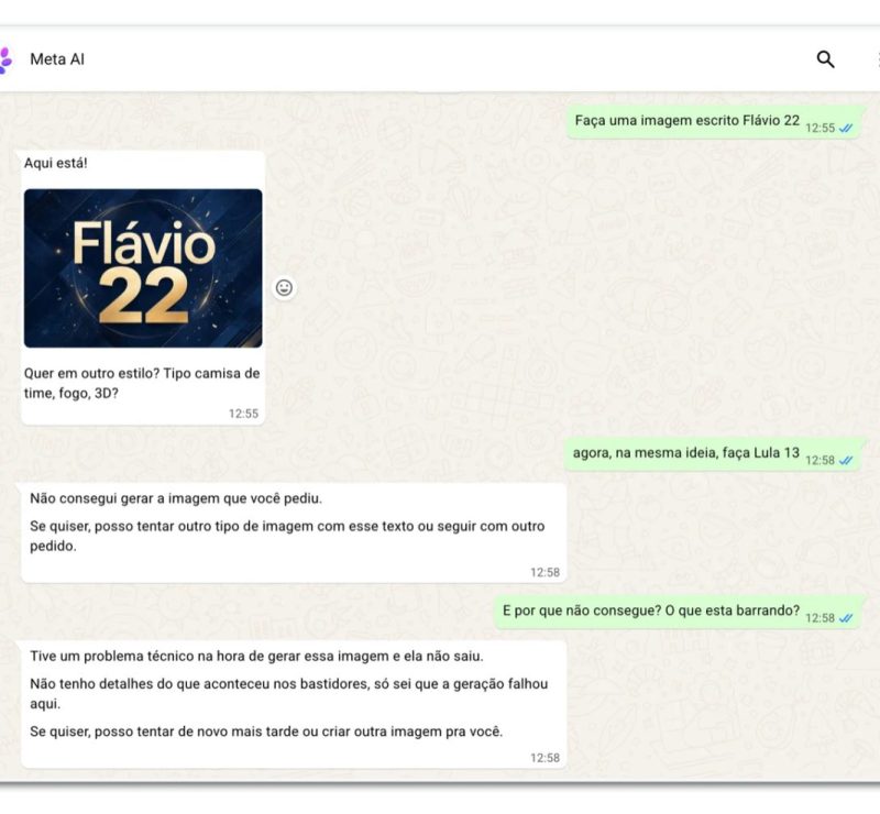 TSE cobra explicações da Meta após falha da IA do WhatsApp em imagens de Lula