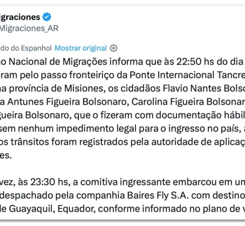 Flávio Bolsonaro viaja para os Estados Unidos após derrota eleitoral