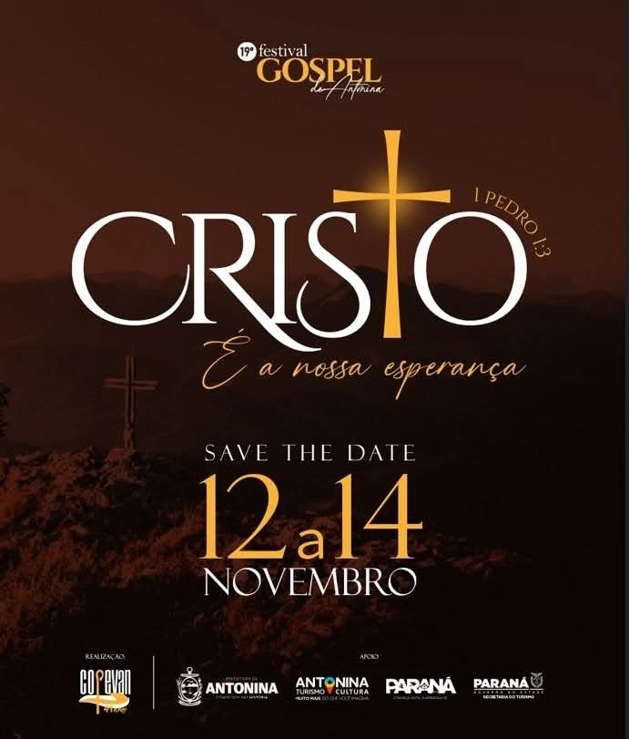 Vem aí o 19º Festival Gospel com tema "Cristo é a nossa esperança"