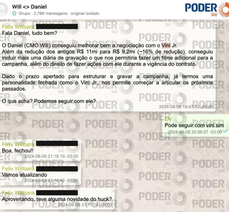 Vini Jr. fechou contrato de R$ 9,2 milhões com o Will Bank