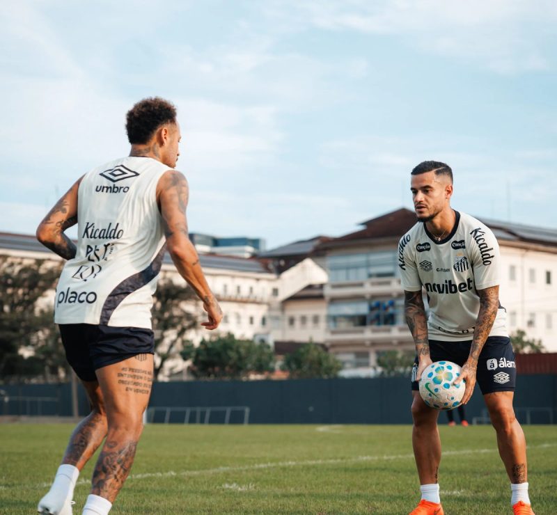 Philippe Coutinho estreia pelo Santos contra o São Paulo no Morumbis